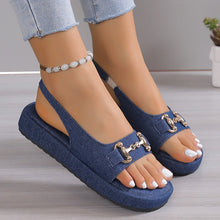 Load image into Gallery viewer, Women&#39;s Round Toe Open Toe Flat Sandals
