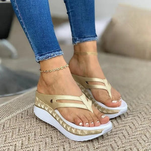 Women's Round Toe Hollow Thick Sole Comfortable Sandals