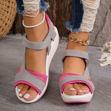 Load image into Gallery viewer, Sandals Women&#39;s Summer New Middle Heel Muffin Wedge Heel Fish Mouth Heel Women&#39;s Sandals
