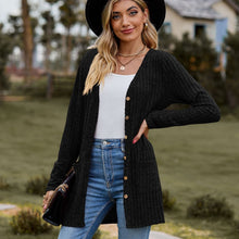 Cargar imagen en el visor de la galería, Sweaters for Women Cardigan Dressy Solid Open Front Long Knited Cardigan Sweater Fashion Loose Fit Coat Tops
