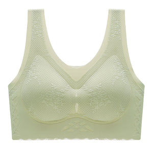 Women's comfortable latex breathable inner cup sleep bra