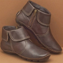 Cargar imagen en el visor de la galería, Women&#39;s Solid Color Round Toe Casual Side Zipper Martin Boots
