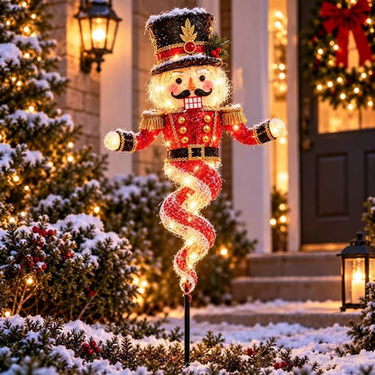 Twisted Christmas Lighted Yard Stakes
