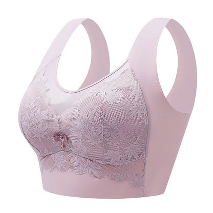 Push-up back lace seamless bra