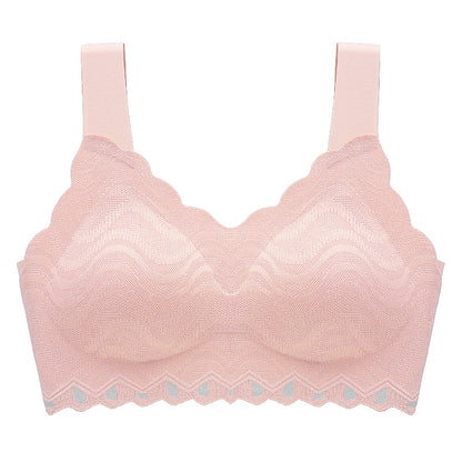 Women's one-piece extended strap latex bra