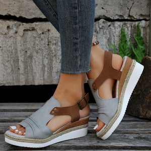 Women's fish mouth casual flat sandals