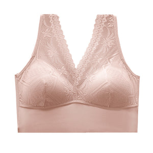 Lace Fixed Cup Push-Up Sleep Bra