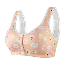 Load image into Gallery viewer, Women&#39;s wide shoulder strap front button printed underwear
