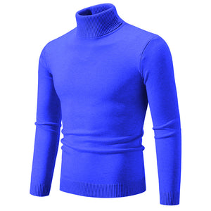 Men's Soft Cotton Slim Fit Turtleneck Sweater