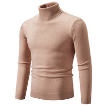 Load image into Gallery viewer, Men&#39;s Soft Cotton Slim Fit Turtleneck Sweater

