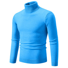 Cargar imagen en el visor de la galería, Men&#39;s Soft Cotton Slim Fit Turtleneck Sweater
