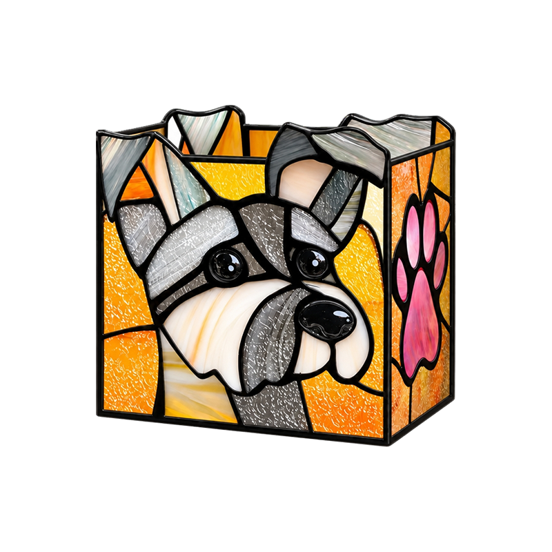 Amoroart Stained-Glass-Style Pen Holder