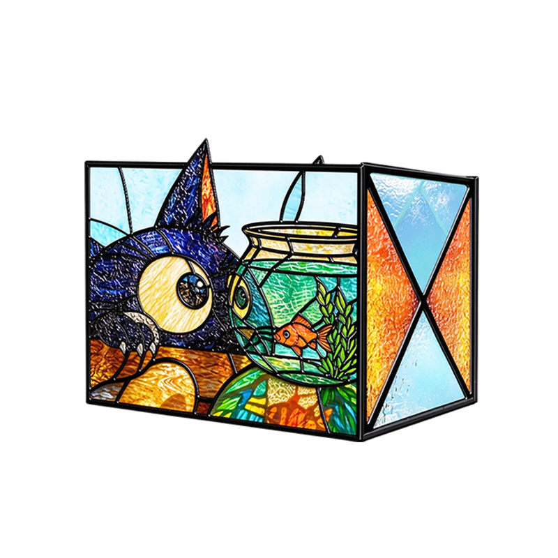 Amoroart Stained-Glass-Style Pen Holder