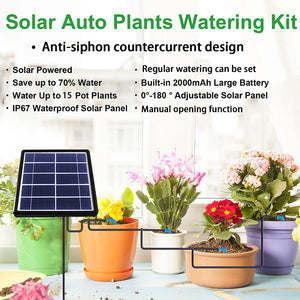 Solar Automatic Plant Self Watering Devices- Solar Drip Irrigation System