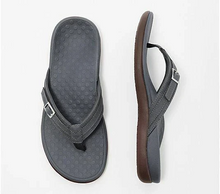 Load image into Gallery viewer, THONG SLIPPERS WITH BUCKLE DETAIL

