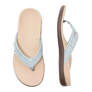 THONG SLIPPERS WITH BUCKLE DETAIL