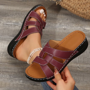 Women's Hollow Wedge Thick Sole Casual Sandals