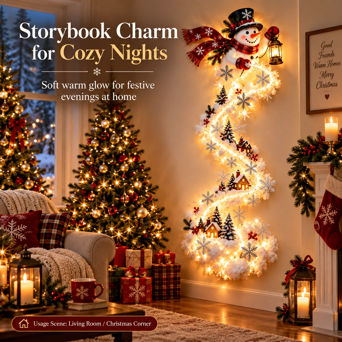 Christmas Cloud Tree Wall Decoration
