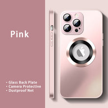 Load image into Gallery viewer, Glass Lens Protection Matte Case For iPhone

