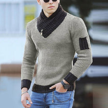 Cargar imagen en el visor de la galería, Men Turtleneck Winter Warm Cotton Pullovers Sweaters
