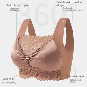 Women's push-up lace backless bra