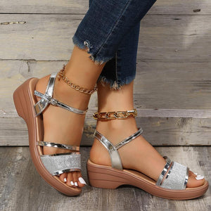 2024 New Women's Open Toe Wedge Sandals