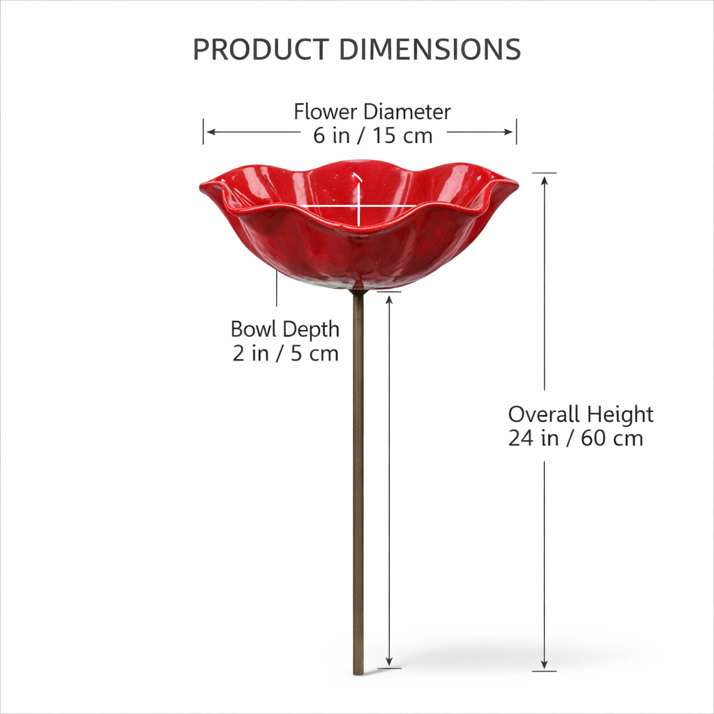 💖🎁2026 Mother's Day Gifts 50% Off--🎁Metal Flower Garden Stake🐦