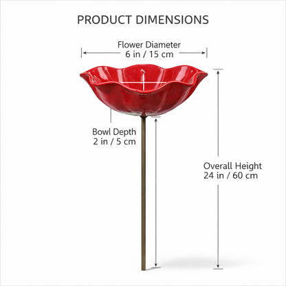 💖🎁2026 Mother's Day Gifts 50% Off--🎁Metal Flower Garden Stake🐦