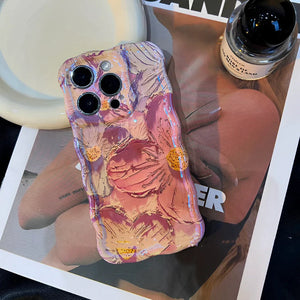 Oil Painting Flower Bracelet iPhone Case