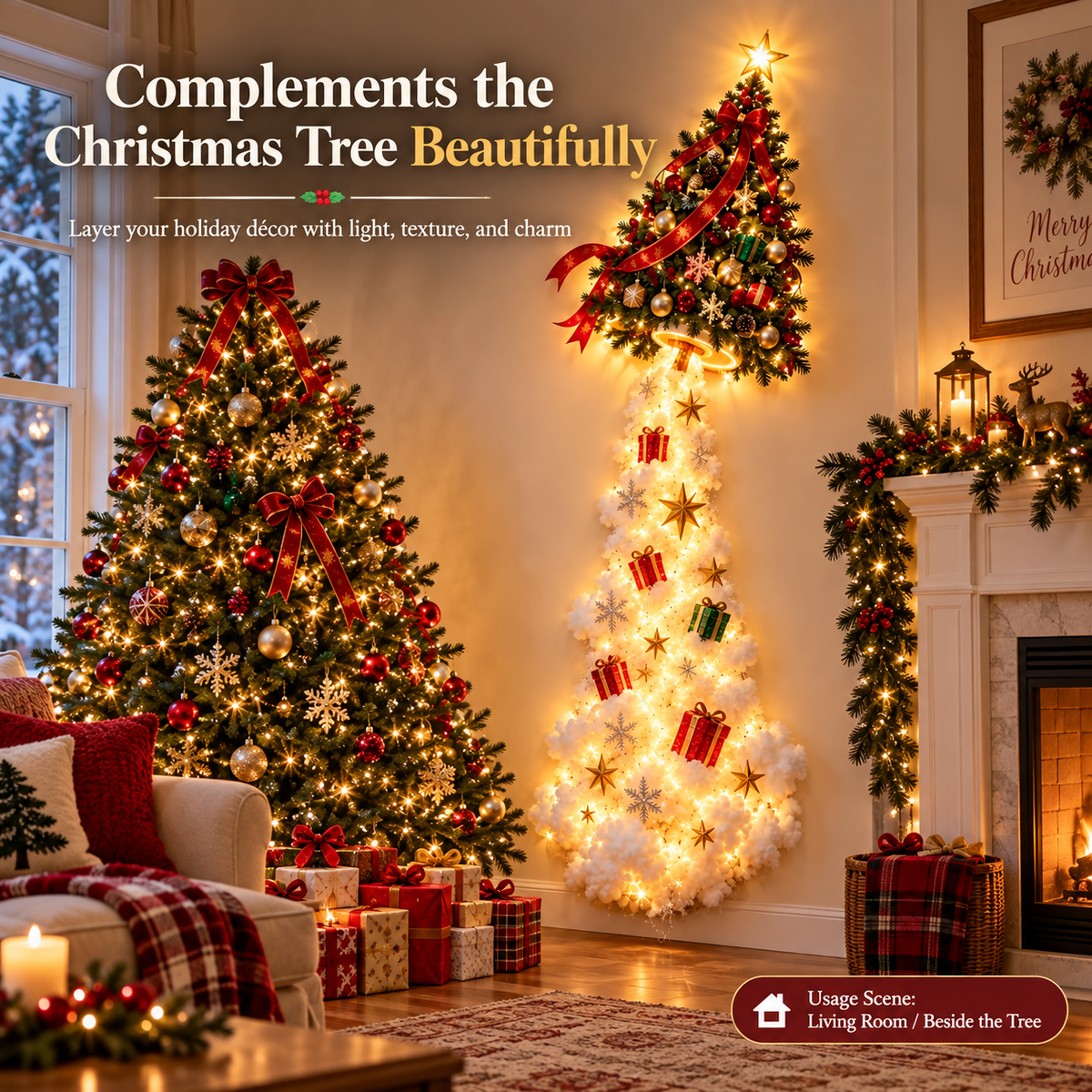 Christmas Cloud Tree Wall Decoration