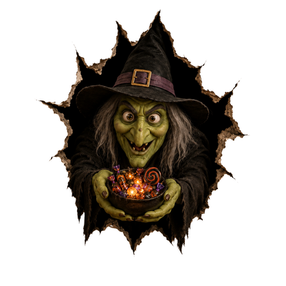 Graddi™ Halloween Break-In Wall Decal