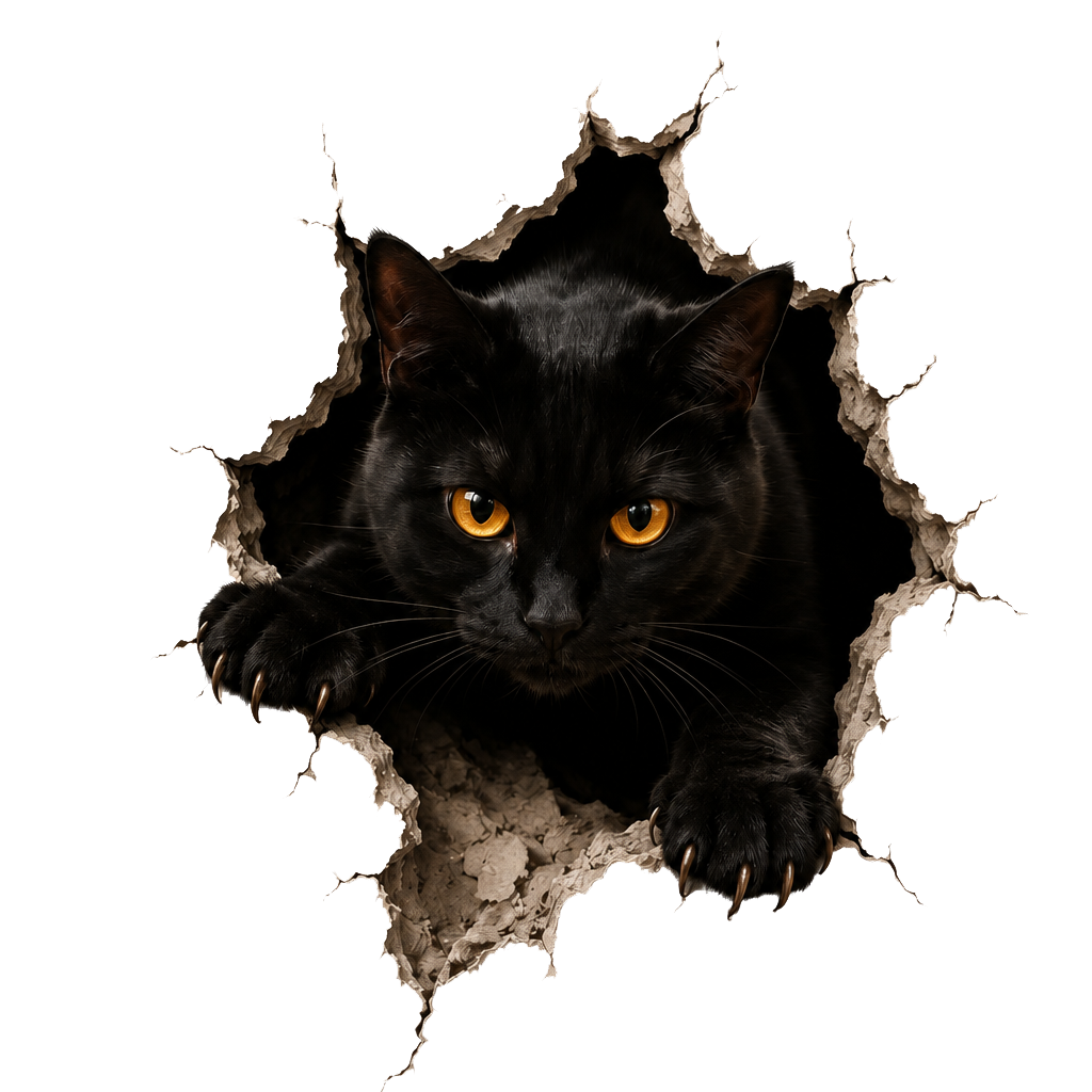 Graddi™ Halloween Break-In Wall Decal