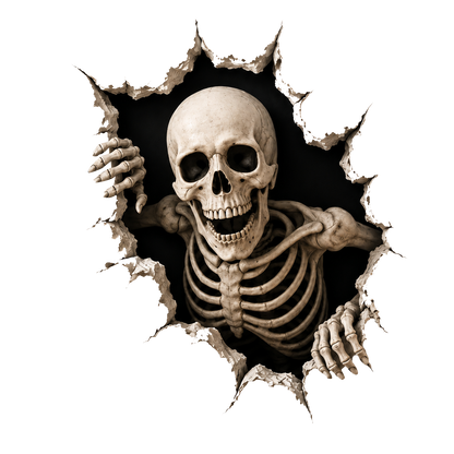 Graddi™ Halloween Break-In Wall Decal