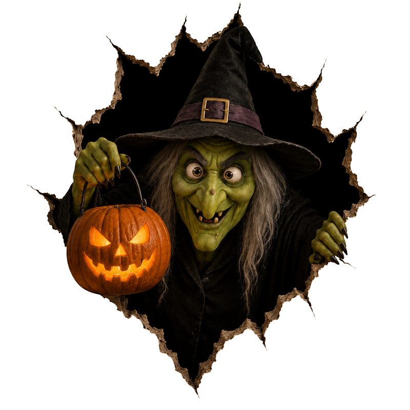 Graddi™ Halloween Break-In Wall Decal