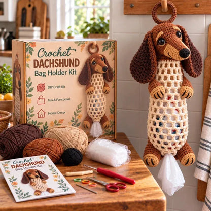 Crochet Animal Bag Holder DIY Kit
