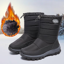 Cargar imagen en el visor de la galería, Winter Women&#39;s Fleece Warm Mid Calf Snow Boots
