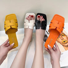 Load image into Gallery viewer, Women&#39;s Minimalist Square Toe Flat Slippers
