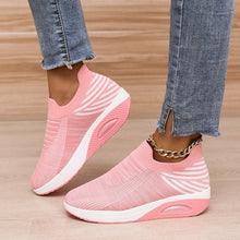 Load image into Gallery viewer, Women&#39;s low top fly woven casual sneakers
