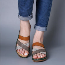 Load image into Gallery viewer, Ladies Summer Wedge Slippers
