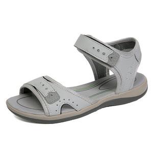 Women's Summer Fish Mouth Hollow Velcro Platform Sandals
