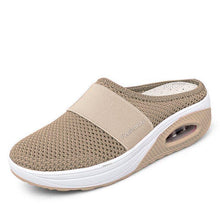Load image into Gallery viewer, Sursell Women Daily Fly Knit Fabric Summer Air Cushion Mule Slippers
