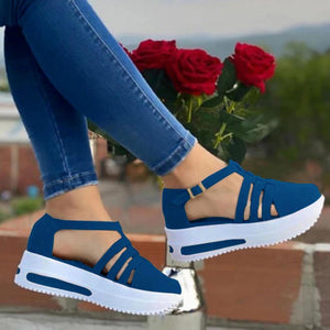 Women Sandals Casual Thick Bottom Comfortable Mid Heels Sandals