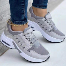 Load image into Gallery viewer, Round toe lace-up mesh breathable women&#39;s shoes
