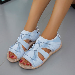 2023 spring new round toe breathable casual sandals