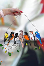 Cargar imagen en el visor de la galería, Birds Stained Window Hangings
