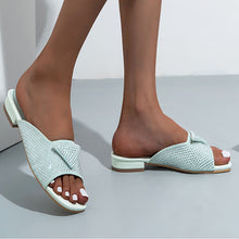 Cargar imagen en el visor de la galería, 2023 New Rhinestone Low Heel Ladies Slippers
