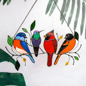 Birds Stained Window Hangings