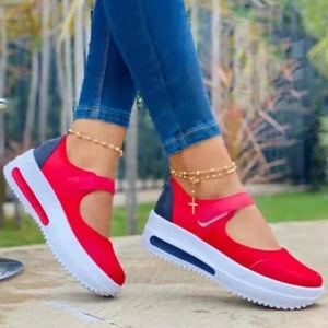 Ladies Casual Platform Velcro Sandals