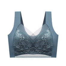 Load image into Gallery viewer, New lace wrap chest gather no steel ring bra
