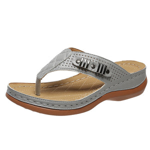 Women's wedge flip flops